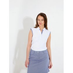 Lds Bovey drycool sleeveless - Hvid/Bl�