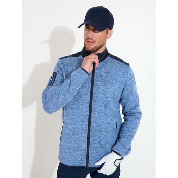 Mens Arden midlayer fullzip- Horizon blue