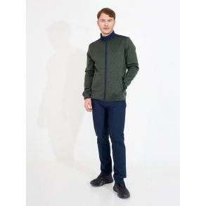 Mens Arden midlayer fullzip - Forest melange
