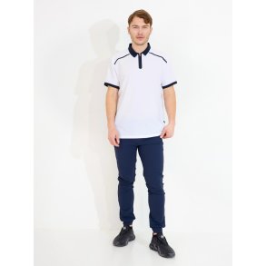 Mens Manga loosefit drycool polo - Hvid