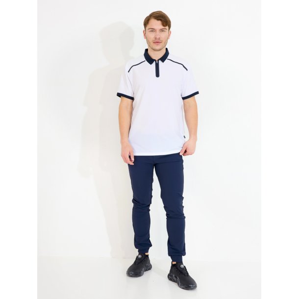 Mens Manga loosefit drycool polo - Hvid