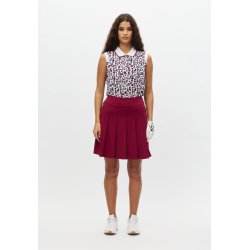 Nicky Pleated Long Skort - Beet Red