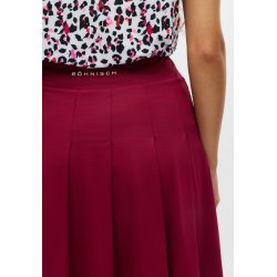 Nicky Pleated Long Skort - Beet Red
