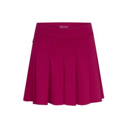 Nicky Pleated Long Skort - Beet Red