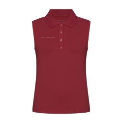 Nicky Sleeveless Poloshirt - Beet Red