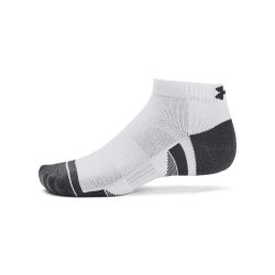 UA Performance Tech 3pk Low - White/White/Jet Gray