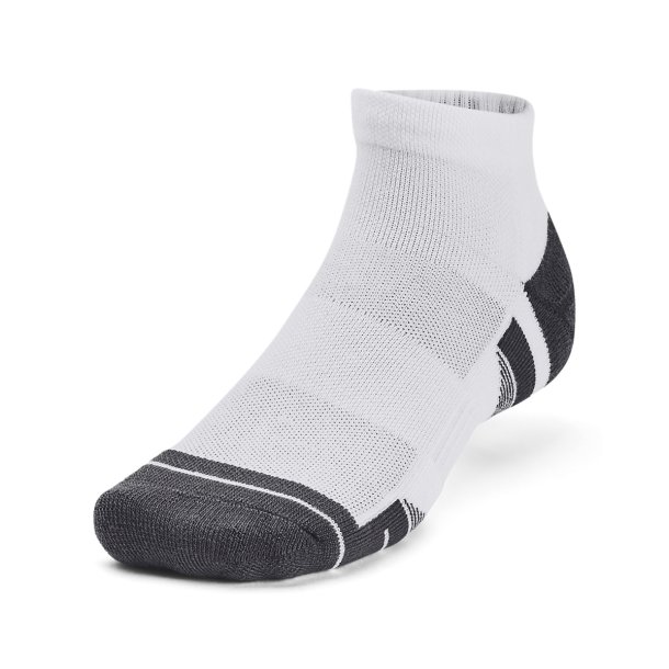 UA Performance Tech 3pk Low - White/White/Jet Gray