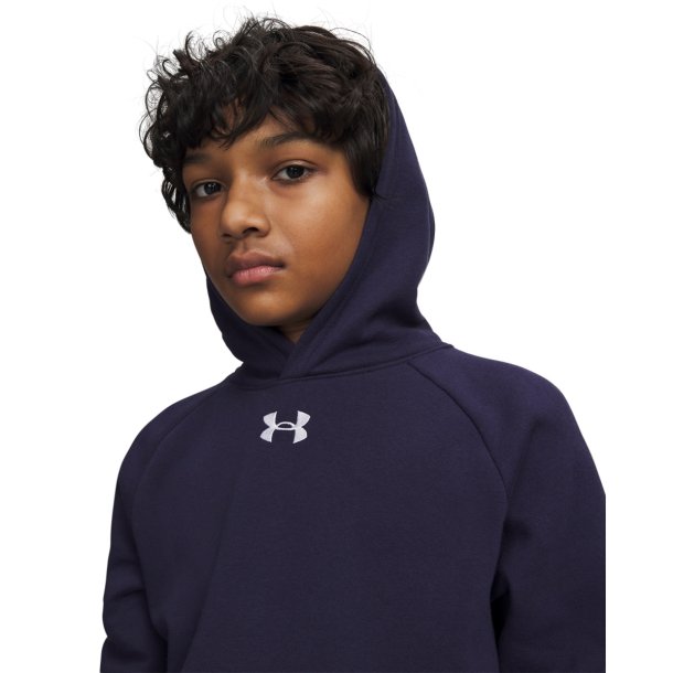 UA Rival Fleece Hoodie - Midnight Navy White
