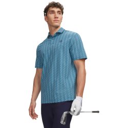 UA Drive Chill Pr. Polo - Deuces Stripe-Boundless Blue/Blue
