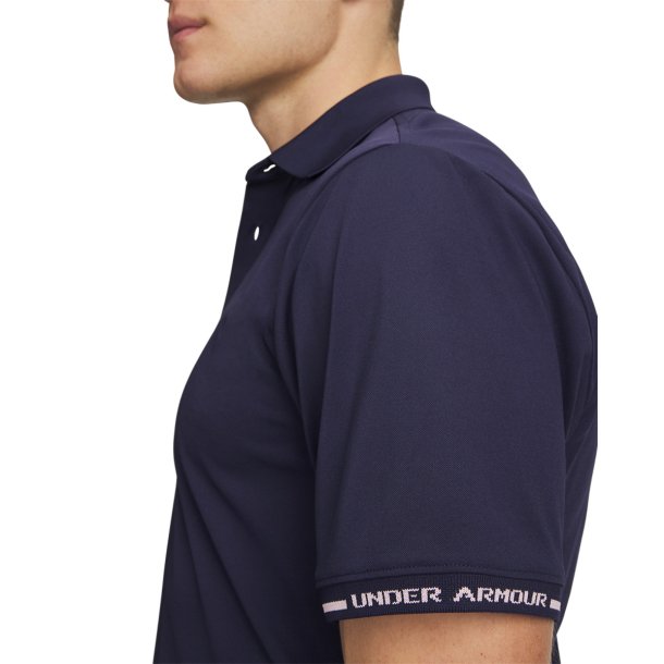 UA ArmourDry Pique Polo - Midnight Navy/Prime Pink