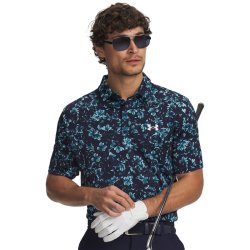 UA Matchplay Polo - Floral Hazard-Midnight Navy