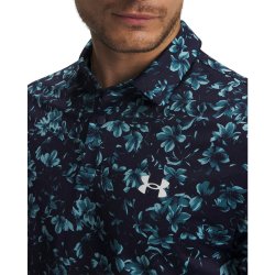 UA Matchplay Polo - Floral Hazard-Midnight Navy