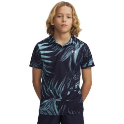UA Matchplay Printed Polo - Midnight Navy/Blue Haze/White