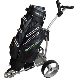 El golfvogn Crown Caddy CX3 med EBS, 10 Ah lithium batteri 